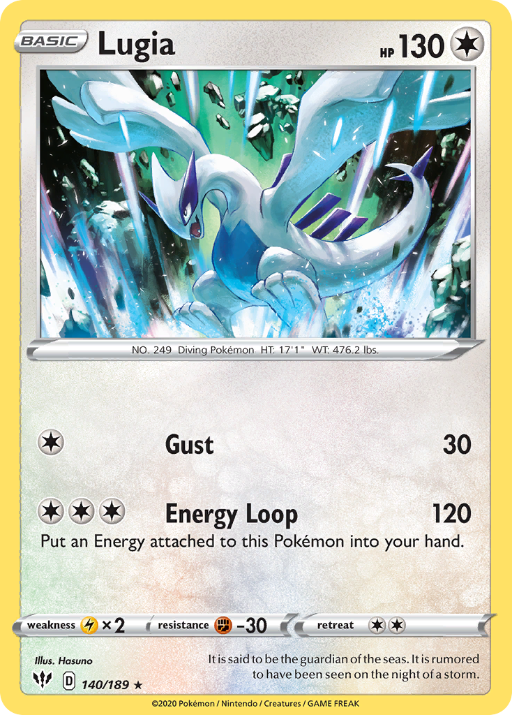 Lugia (140/189) [Sword & Shield: Darkness Ablaze] | The Gaming-Verse