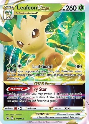 Leafeon VSTAR (SWSH195) (Jumbo Card) [Sword & Shield: Black Star Promos] | The Gaming-Verse