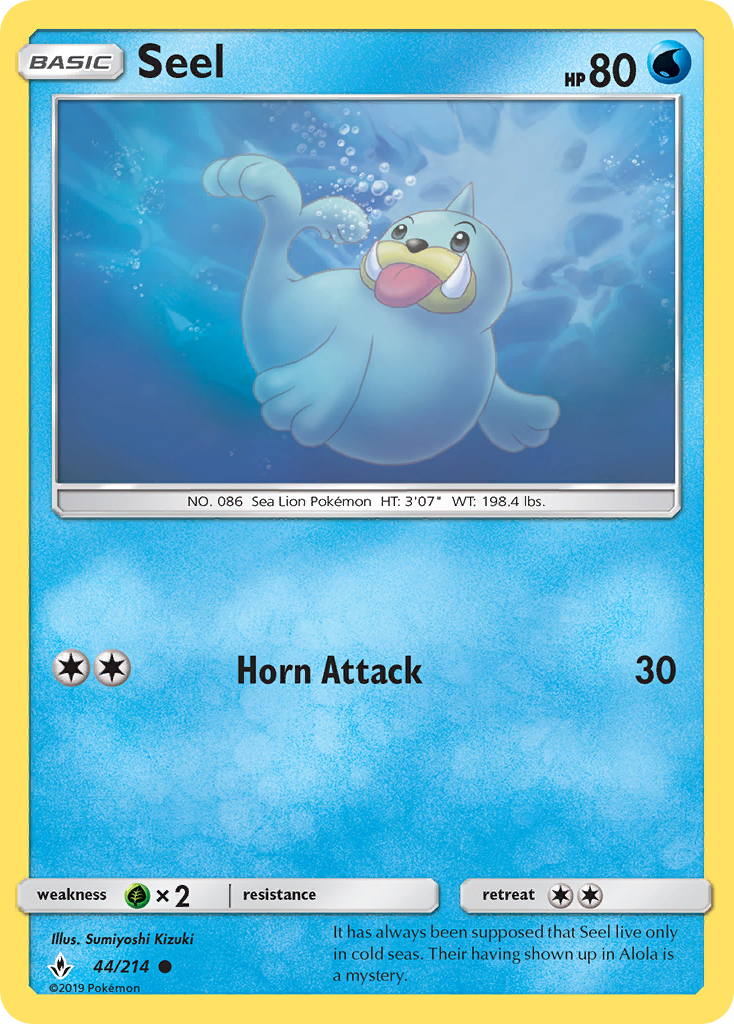 Seel (44/214) [Sun & Moon: Unbroken Bonds] | The Gaming-Verse