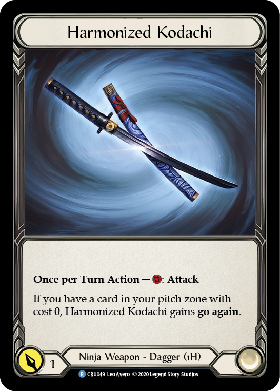 Harmonized Kodachi [CRU049] 1st Edition Cold Foil | The Gaming-Verse