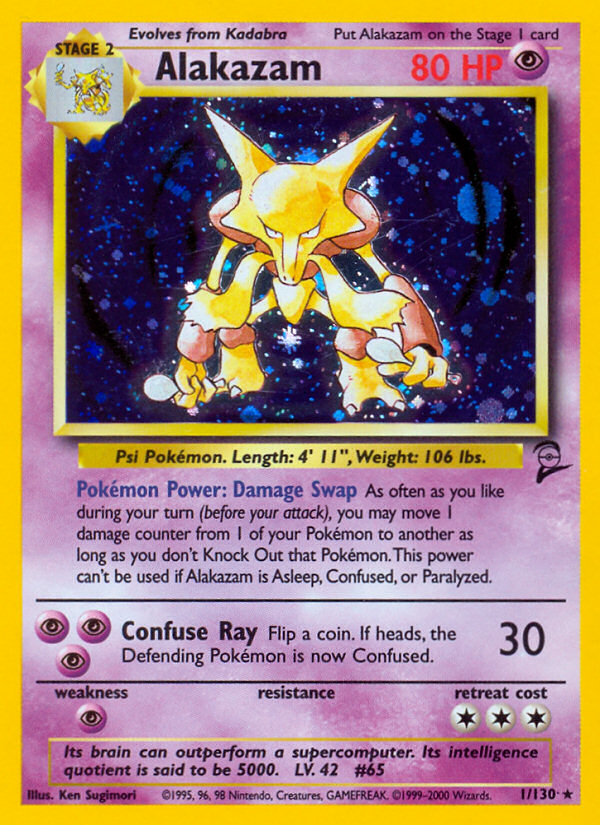 Alakazam (1/130) [Base Set 2] | The Gaming-Verse