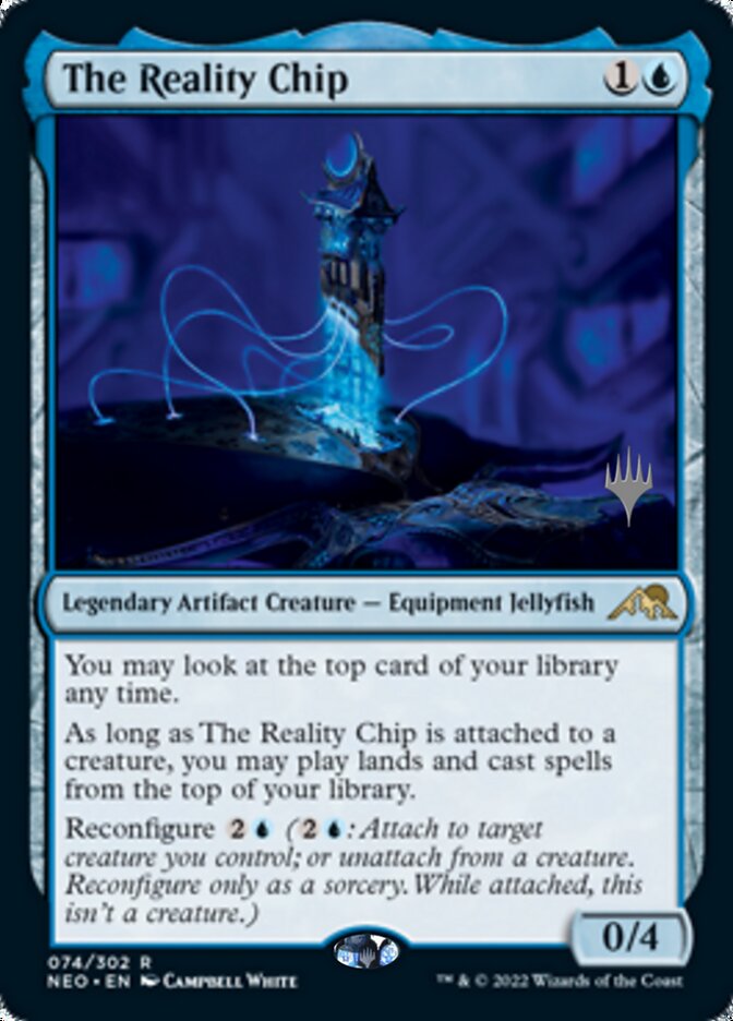 The Reality Chip (Promo Pack) [Kamigawa: Neon Dynasty Promos] | The Gaming-Verse