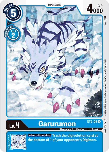 Garurumon [ST2-06] (Alternate Art) [Starter Deck: Cocytus Blue] | The Gaming-Verse