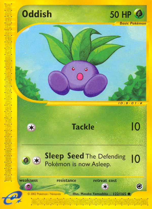 Oddish (122/165) [Expedition: Base Set] | The Gaming-Verse