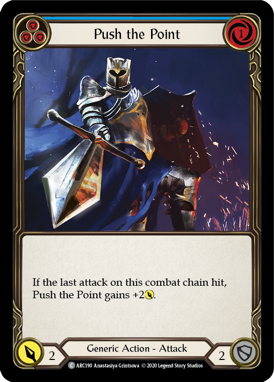 Push the Point (Blue) [ARC190] Unlimited Rainbow Foil | The Gaming-Verse