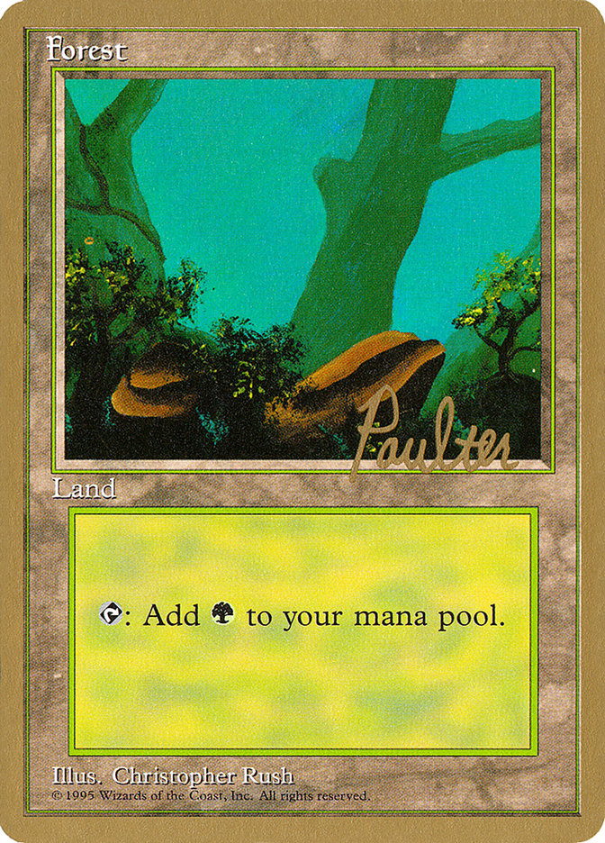 Forest (pp378) (Preston Poulter) [Pro Tour Collector Set] | The Gaming-Verse