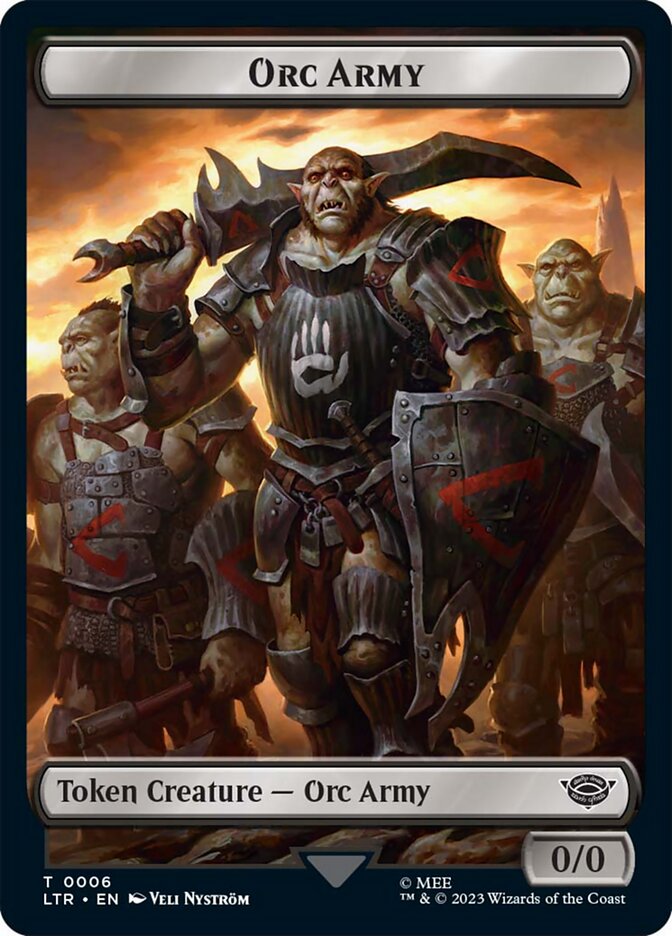 Orc Army Token (06) [The Lord of the Rings: Tales of Middle-Earth Tokens] | The Gaming-Verse