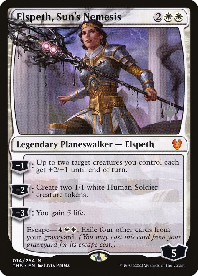 Elspeth, Sun's Nemesis (Promo Pack) [Theros Beyond Death Promos] | The Gaming-Verse