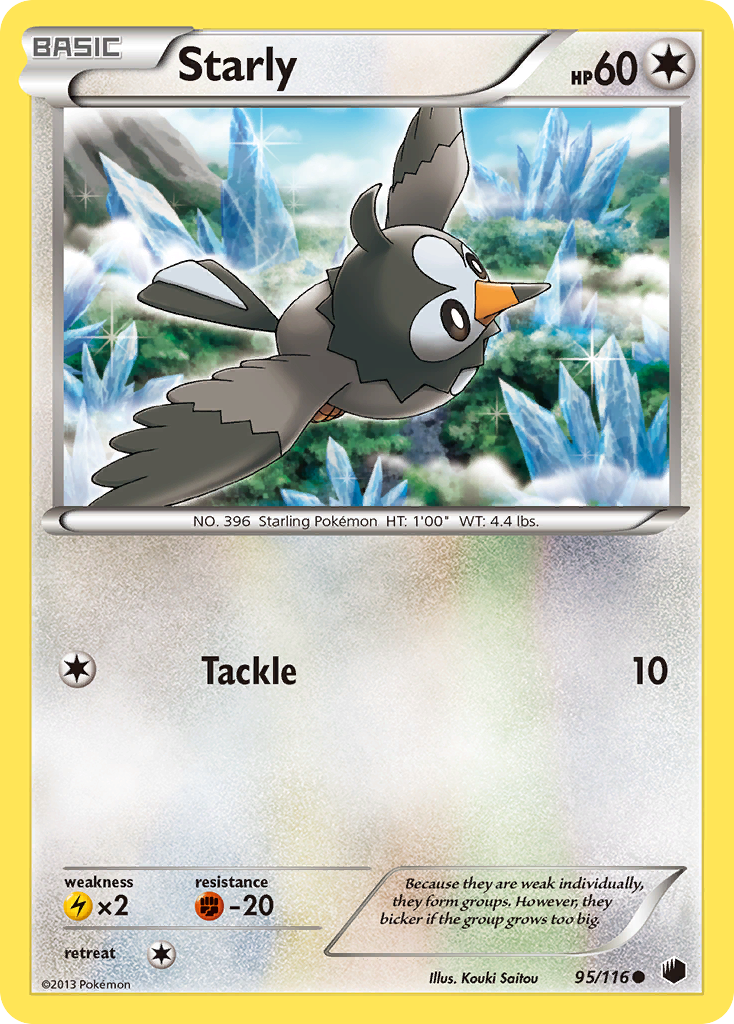 Starly (95/116) [Black & White: Plasma Freeze] | The Gaming-Verse