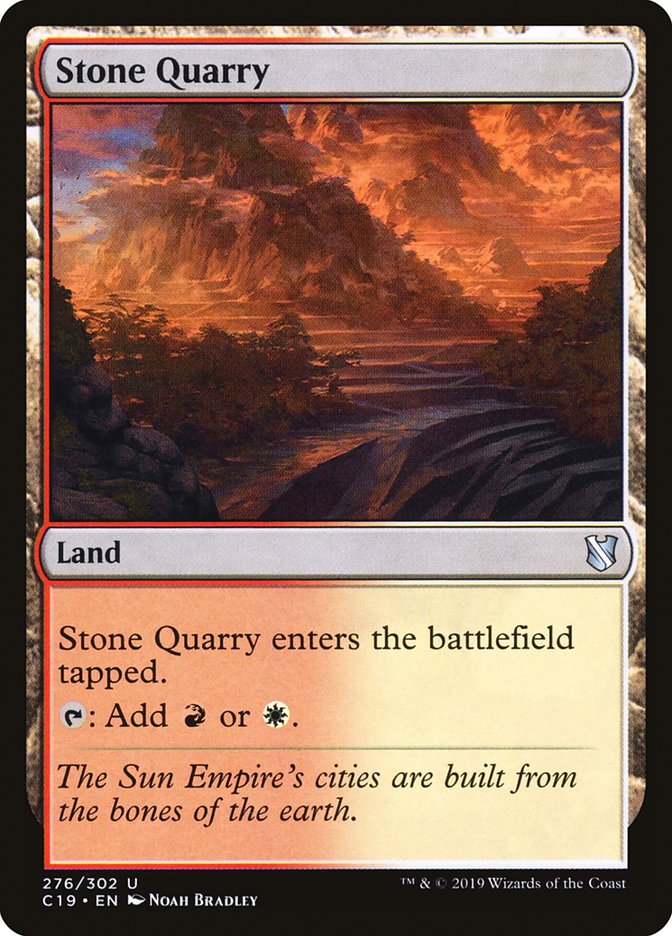 Stone Quarry [Commander 2019] | The Gaming-Verse