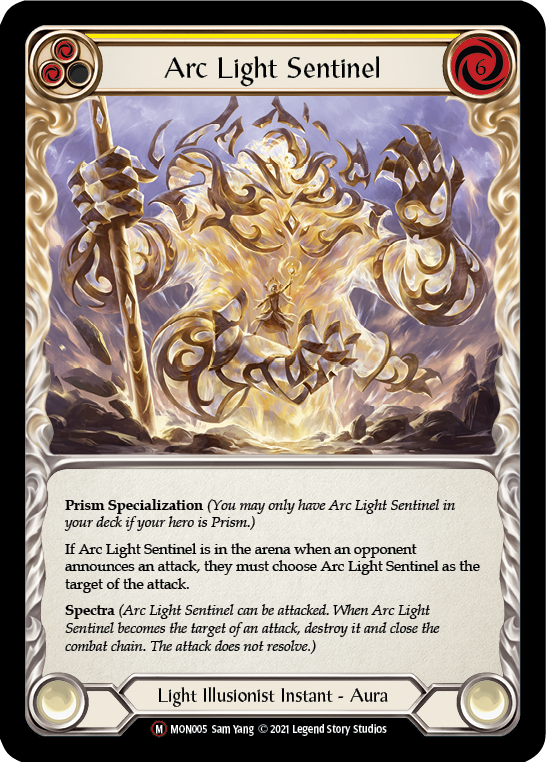 Arc Light Sentinel (Rainbow Foil) [U-MON005-RF] Unlimited Rainbow Foil | The Gaming-Verse