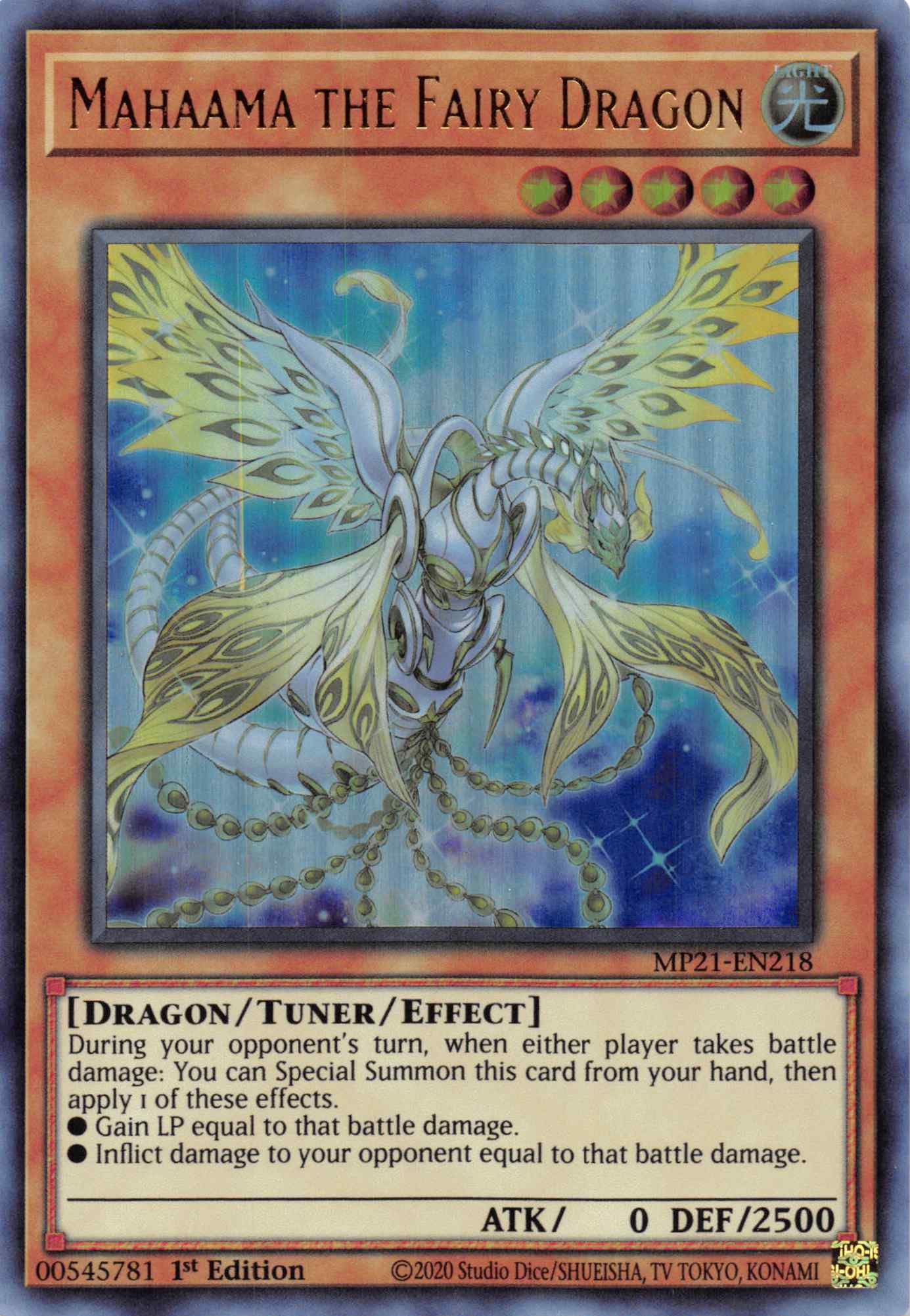 Mahaama the Fairy Dragon [MP21-EN218] Ultra Rare | The Gaming-Verse