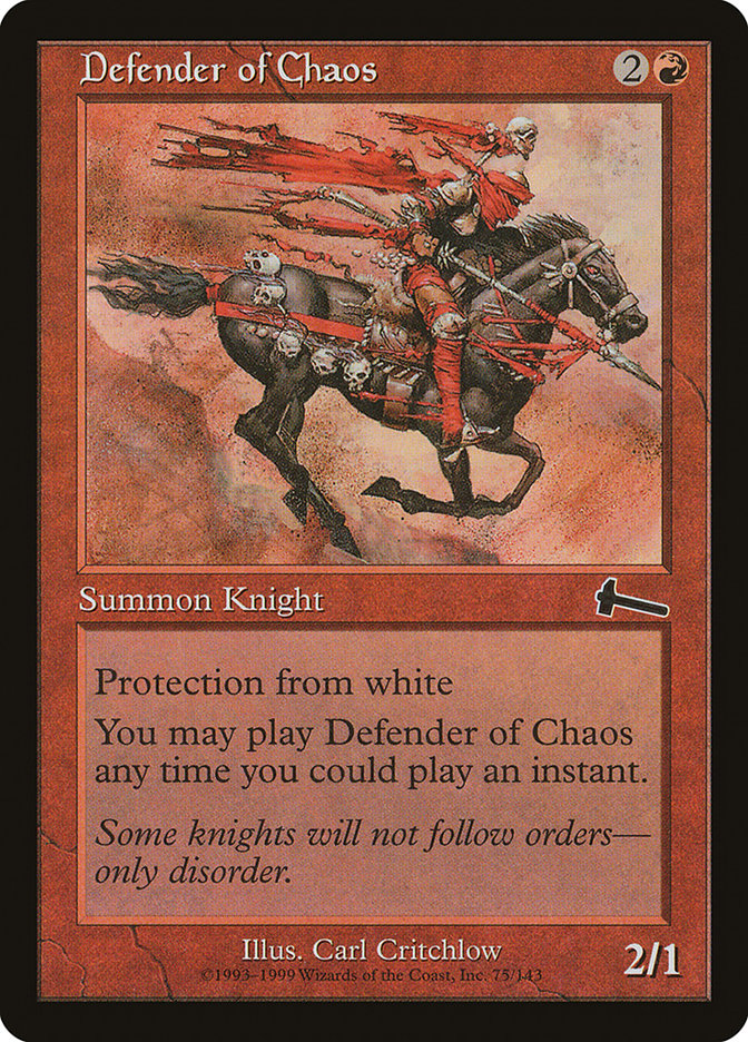 Defender of Chaos [Urza's Legacy] | The Gaming-Verse