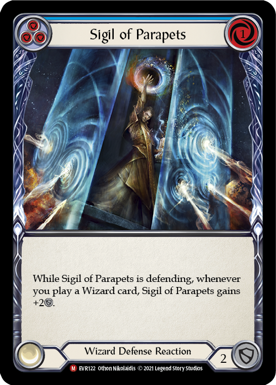 Sigil of Parapets [EVR122] (Everfest)  1st Edition Rainbow Foil | The Gaming-Verse