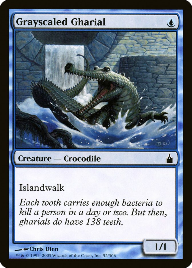 Grayscaled Gharial [Ravnica: City of Guilds] | The Gaming-Verse