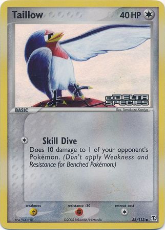 Taillow (86/113) (Stamped) [EX: Delta Species] | The Gaming-Verse