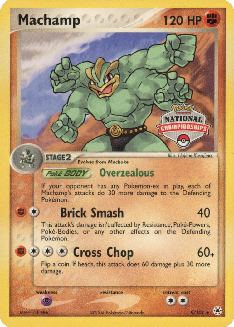 Machamp (9/101) (National Championships Promo) [EX: Hidden Legends] | The Gaming-Verse