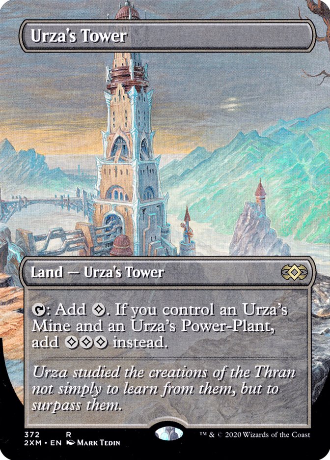 Urza's Tower (Borderless) [Double Masters] | The Gaming-Verse