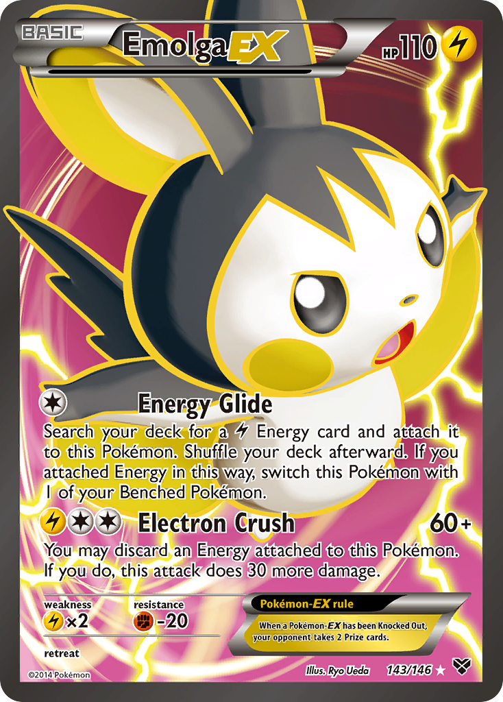 Emolga EX (143/146) [XY: Base Set] | The Gaming-Verse