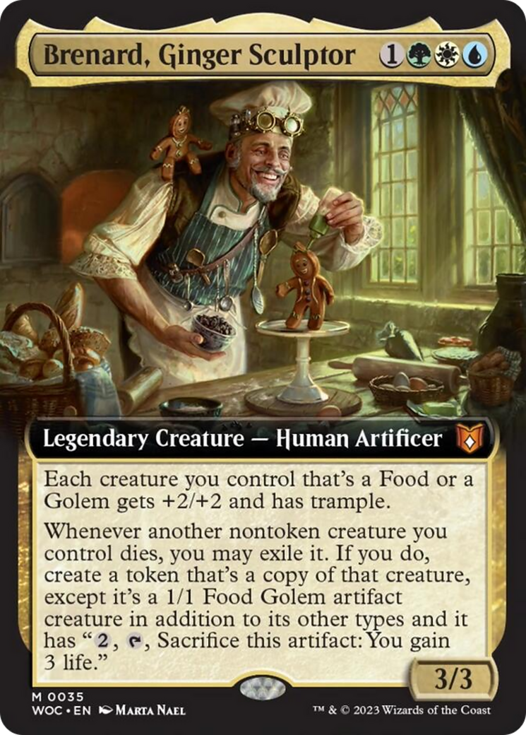 Brenard, Ginger Sculptor (Extended Art) [Wilds of Eldraine Commander] | The Gaming-Verse