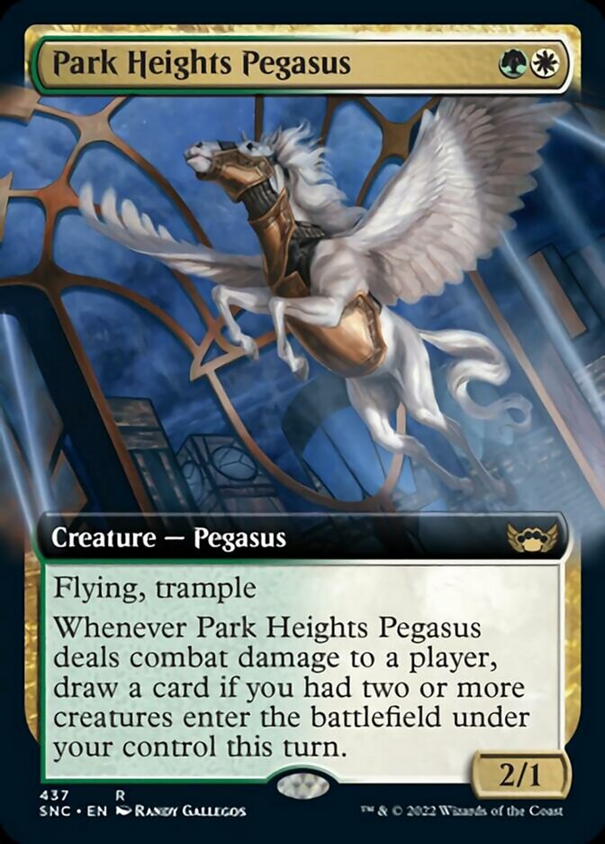 Park Heights Pegasus (Extended Art) [Streets of New Capenna] | The Gaming-Verse