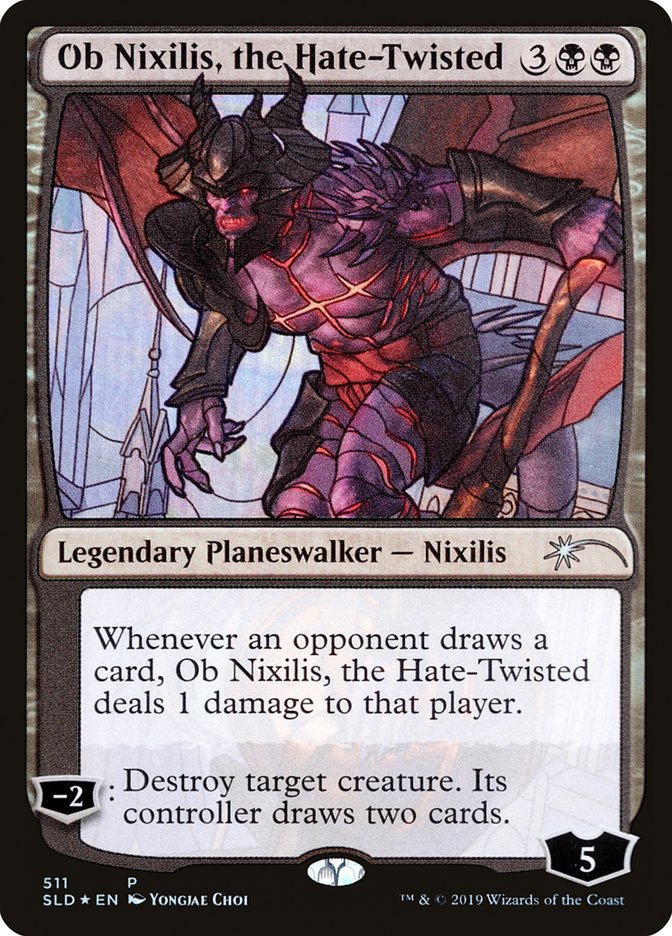 Ob Nixilis, the Hate-Twisted (Stained Glass) [Secret Lair Drop Promos] | The Gaming-Verse