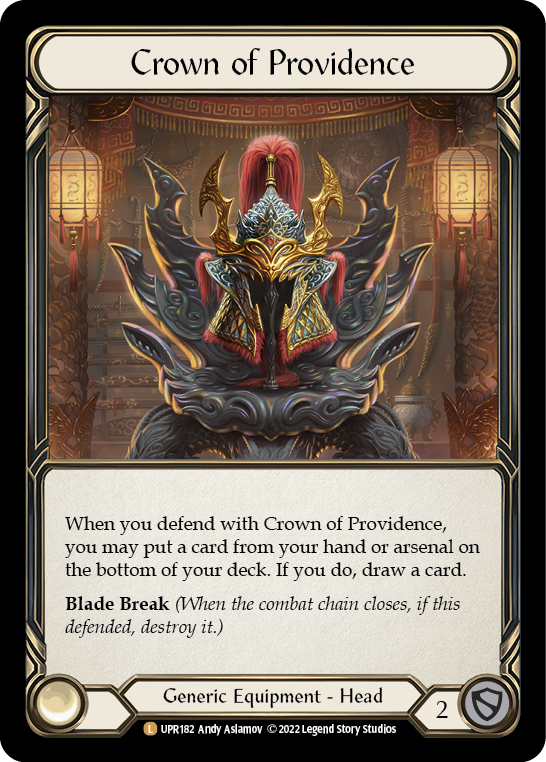 Crown of Providence [UPR182] (Uprising)  Rainbow Foil | The Gaming-Verse