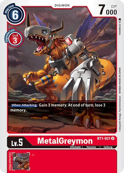 MetalGreymon [BT1-021] [Release Special Booster Ver.1.0] | The Gaming-Verse