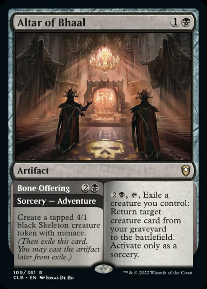 Altar of Bhaal // Bone Offering [Commander Legends: Battle for Baldur's Gate] | The Gaming-Verse