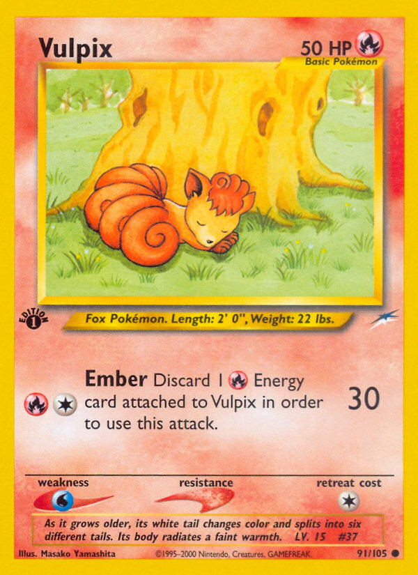 Vulpix (91/105) [Neo Destiny 1st Edition] | The Gaming-Verse