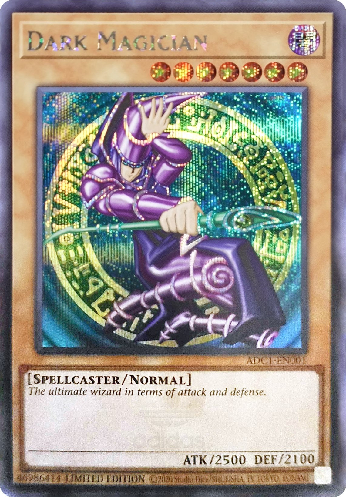 Dark Magician (Adidas Exclusive) [ADC1-EN001] Prismatic Secret Rare | The Gaming-Verse