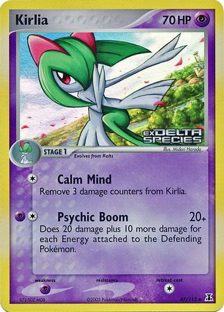 Kirlia (47/113) (Stamped) [EX: Delta Species] | The Gaming-Verse