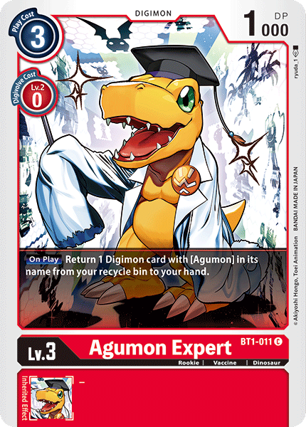 Agumon Expert [BT1-011] [Release Special Booster Ver.1.0] | The Gaming-Verse