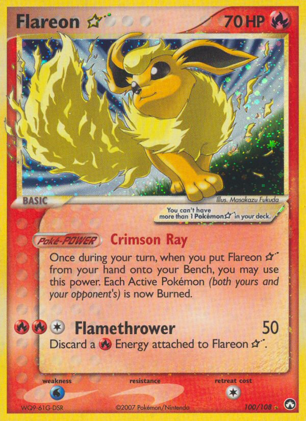 Flareon Star (100/108) [EX: Power Keepers] | The Gaming-Verse