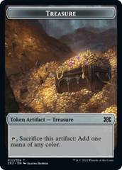 Saproling // Treasure Double-sided Token [Double Masters 2022 Tokens] | The Gaming-Verse