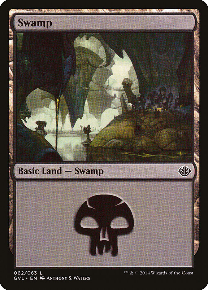 Swamp (62) (Garruk vs. Liliana) [Duel Decks Anthology] | The Gaming-Verse