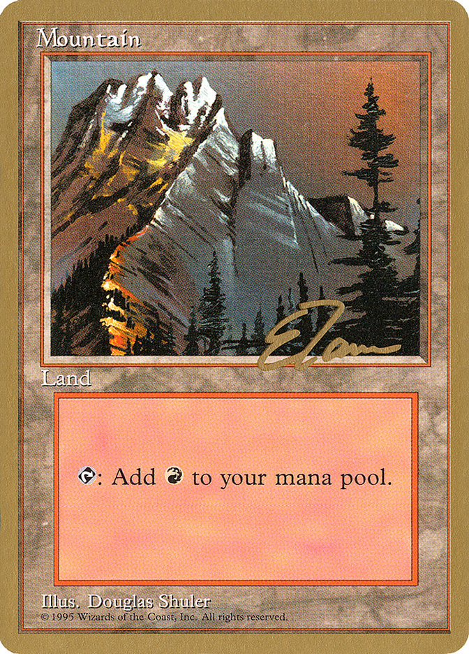 Mountain (et373) (Eric Tam) [Pro Tour Collector Set] | The Gaming-Verse