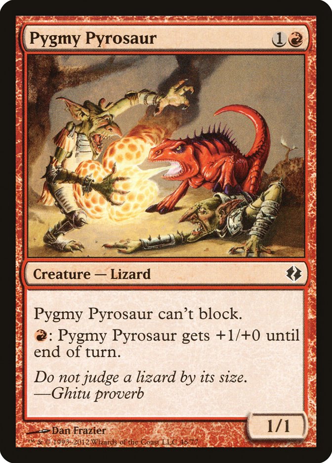 Pygmy Pyrosaur [Duel Decks: Venser vs. Koth] | The Gaming-Verse