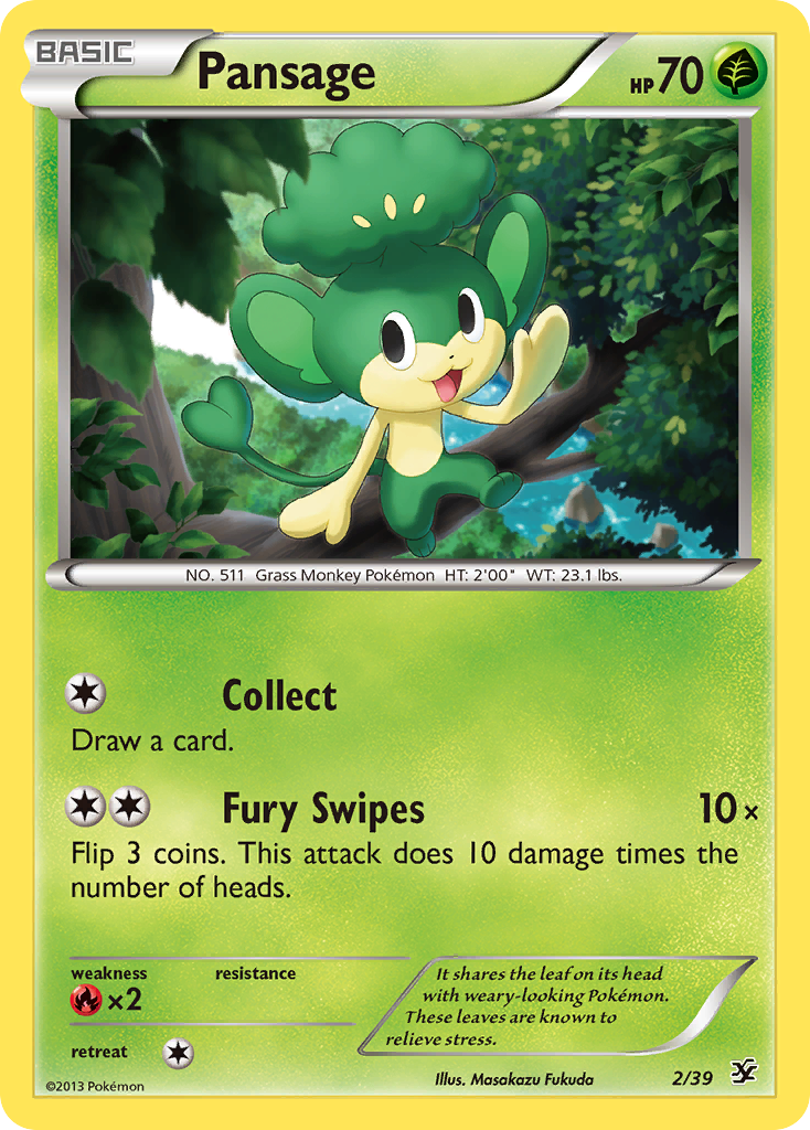 Pansage (2/39) [XY: Kalos Starter Set] | The Gaming-Verse