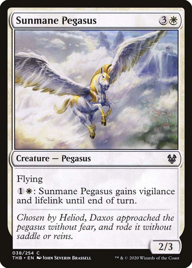 Sunmane Pegasus [Theros Beyond Death] | The Gaming-Verse