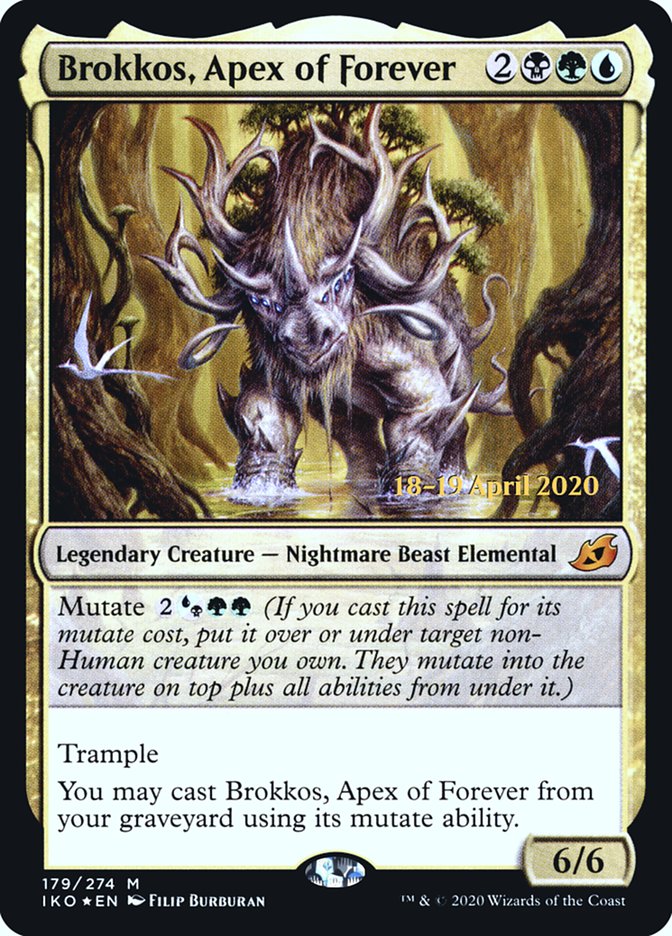 Brokkos, Apex of Forever  [Ikoria: Lair of Behemoths Prerelease Promos] | The Gaming-Verse