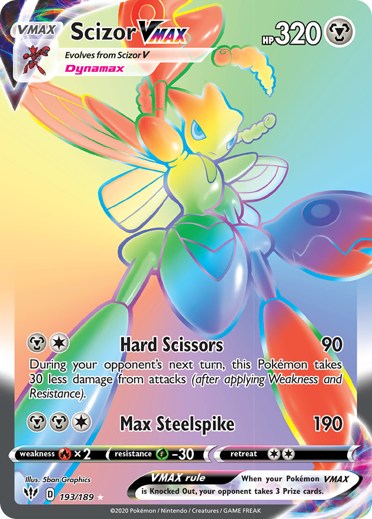 Scizor VMAX (193/189) [Sword & Shield: Darkness Ablaze] | The Gaming-Verse