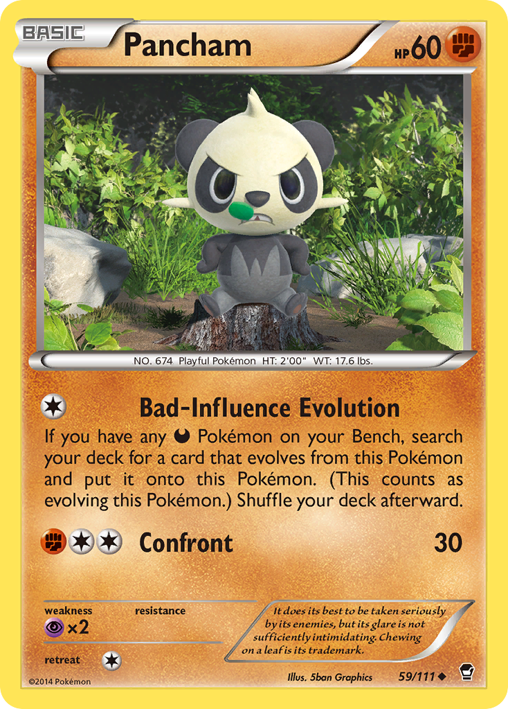 Pancham (59/111) [XY: Furious Fists] | The Gaming-Verse