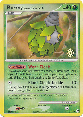 Burmy Plant Cloak (78/132) [Countdown Calendar Promos] | The Gaming-Verse