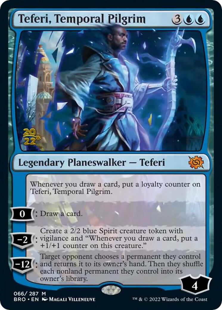 Teferi, Temporal Pilgrim [The Brothers' War: Prerelease Promos] | The Gaming-Verse