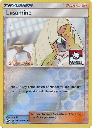 Lusamine (153a/156) (League Challenge Alt Art 3rd Place) [Sun & Moon: Ultra Prism] | The Gaming-Verse