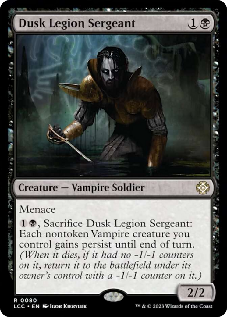 Dusk Legion Sergeant [The Lost Caverns of Ixalan Commander] | The Gaming-Verse