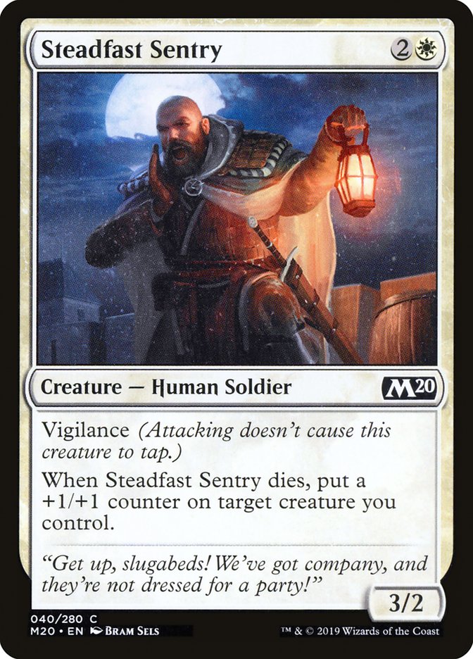 Steadfast Sentry [Core Set 2020] | The Gaming-Verse