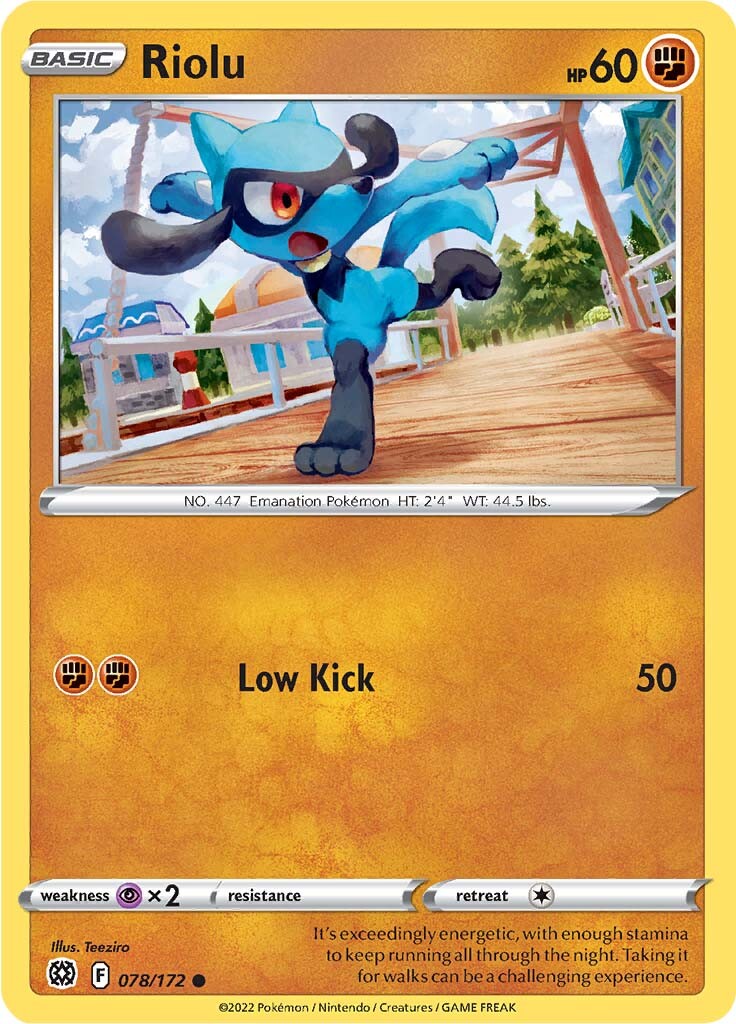 Riolu (078/172) [Sword & Shield: Brilliant Stars] | The Gaming-Verse