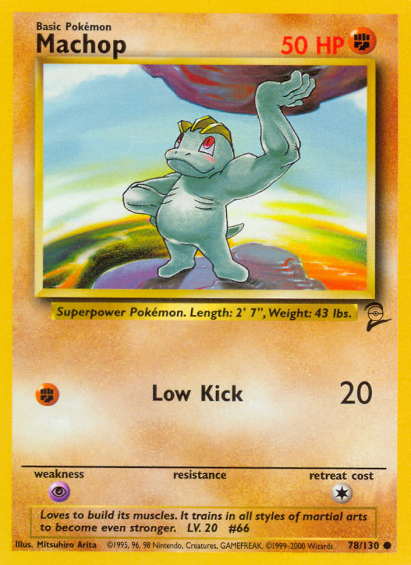 Machop (78/130) [Base Set 2] | The Gaming-Verse